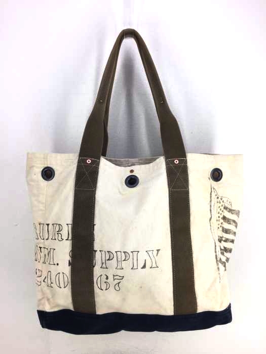 DENIM & SUPPLY RALPH LAUREN（デニムアンドサプライ ラルフローレン） ステンシル CANVAS TOTE BAG キャンバス メンズ バッグ