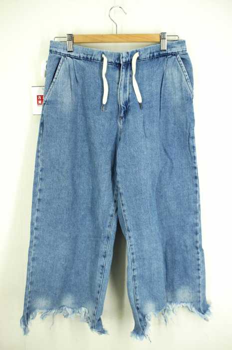 ZARA （ザラ） カットオフワイドデニムイージーパンツ レディース パンツ