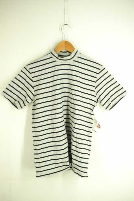JOHN LAWRENCE SULLIVAN(ジョンローレンスサリバン) モックネックボーダーBIG Tee メンズ トップス