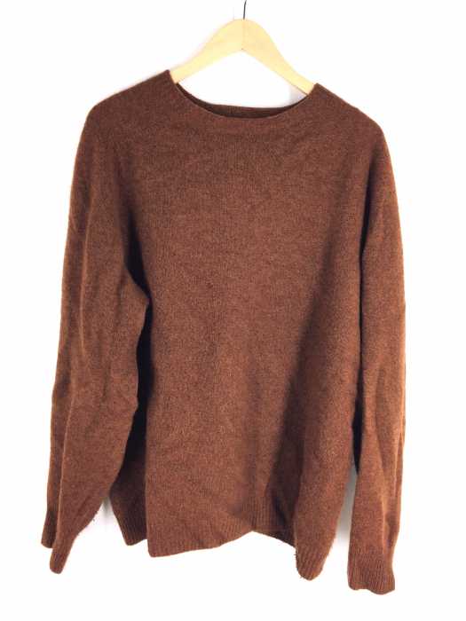 MARGARET HOWELL （マーガレットハウエル） MERINO CASHMERE TWIST SADDLE CREW KNIT メンズ トップス
