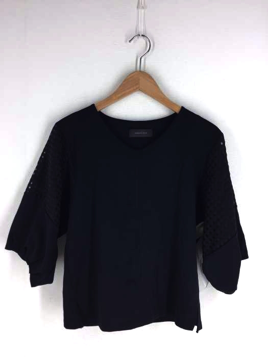 FRENCH PAVE（フレンチパヴェ） レース切替スリーブカットソー レディース トップス