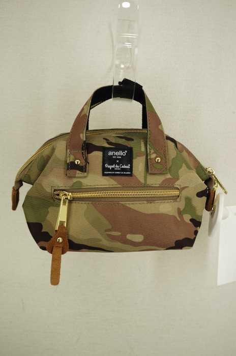 anello×Paquet du Cadeau (アネロ×パケカドー) カモ柄ポーチ レディース ファッション雑貨