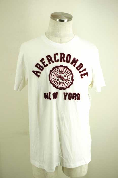 Abercrombie & Fitch (アバクロンビーアンドフィッチ) フェルトワッペン付きTシャツ メンズ トップス