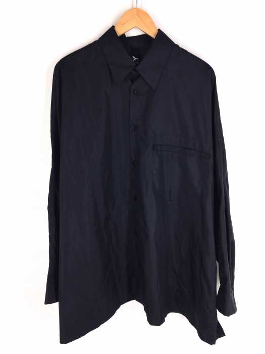 Ground Y(グラウンド ワイ) 19AW polyester taffeta Logo Dolman Big Shirt メンズ トップス