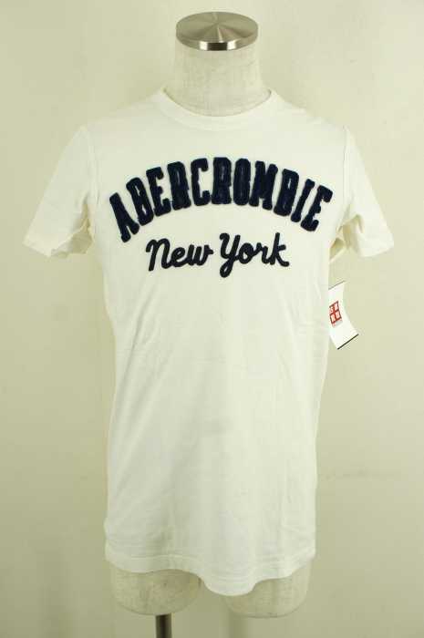 Abercrombie & Fitch (アバクロンビーアンドフィッチ) フェルトワッペン付きTシャツ メンズ トップス