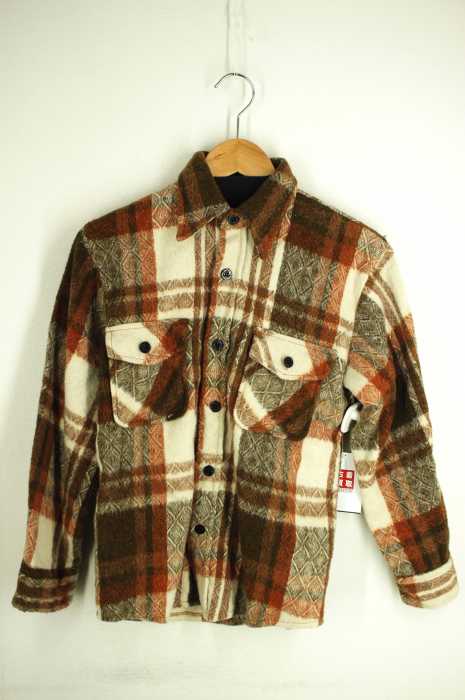 USED古着  （ユーズドフルギ） C.P.O by CAMPUS ウールネルシャツ メンズ トップス