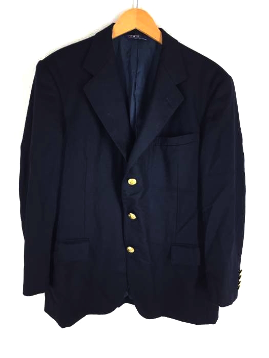 Polo by RALPH LAUREN（ポロバイラルフローレン） 金ボタン ウール 3Bシングルテーラードジャケット ブレザー メンズ アウター