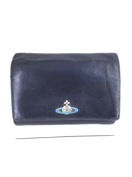 Vivienne Westwood（ヴィヴィアンウエストウッド） オーブレザー二つ折り財布 メンズ 財布・ケース