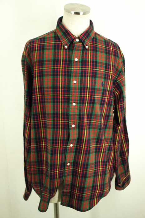 RALPH LAUREN (ラルフローレン) CLASSIC FIT チェック柄ネルシャツ メンズ トップス