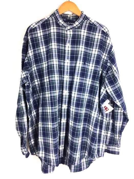 RALPH LAUREN（ラルフローレン） スタンドカラー 長袖チェックシャツ メンズ トップス