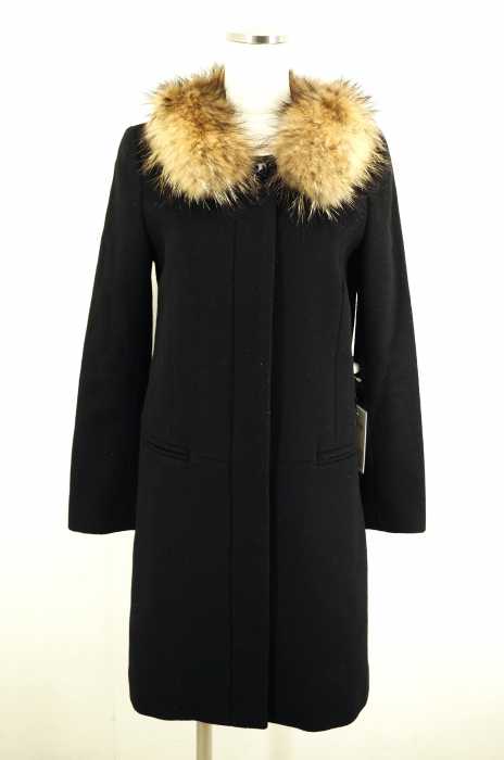 NATURAL BEAUTY BASIC （ナチュラルビューティーベーシック） 12AW ラクーンファーウールノーカラーコート レディース アウター