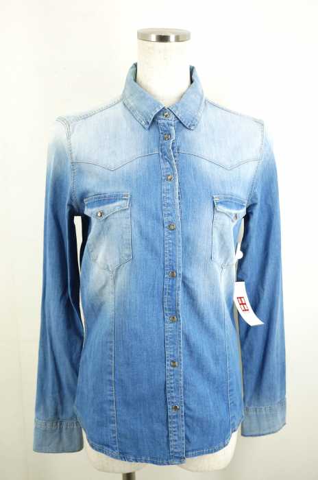 ZARA BASIC (ザラベーシック) ウエスタンボタンシャツ レディース トップス