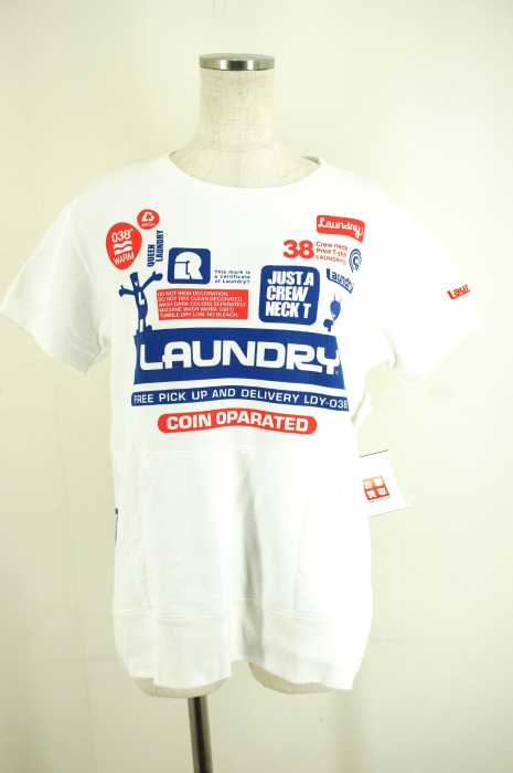 Laundry （ランドリー） プリントスウェット半袖Tシャツ レディース トップス