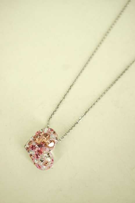 SWAROVSKI （スワロフスキ） ラインストーンハートネックレス レディース アクセサリー