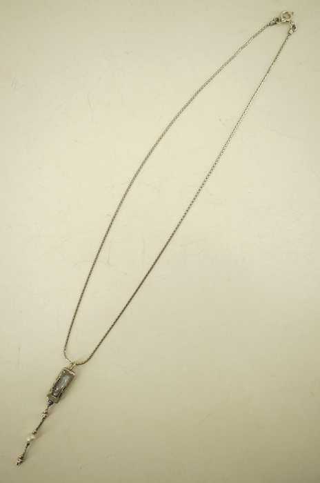 USED （ブランド不明） シルバー925ストーンネックレス レディース アクセサリー