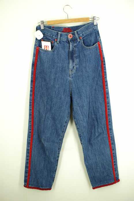 RODEO CROWNS （ロデオクラウンズ） 17SS ステッチデニムストレートパンツ レディース パンツ
