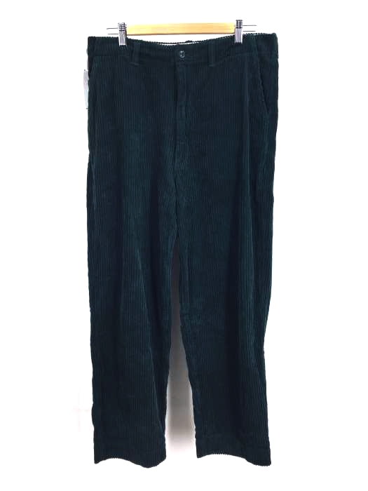 e.sen（イーセン） 19AW thomas -dark emerald corduroy- コーデュロイワイドパンツ メンズ パンツ