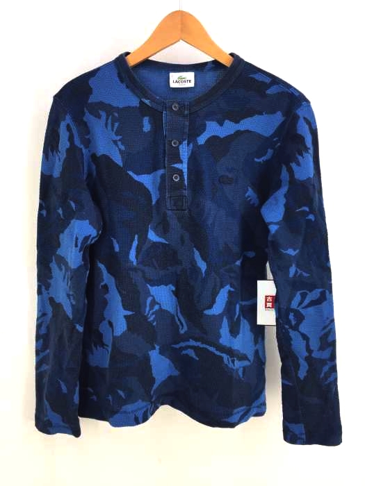 LACOSTE（ラコステ） 迷彩 カモ ヘンリーネックシャツ メンズ トップス