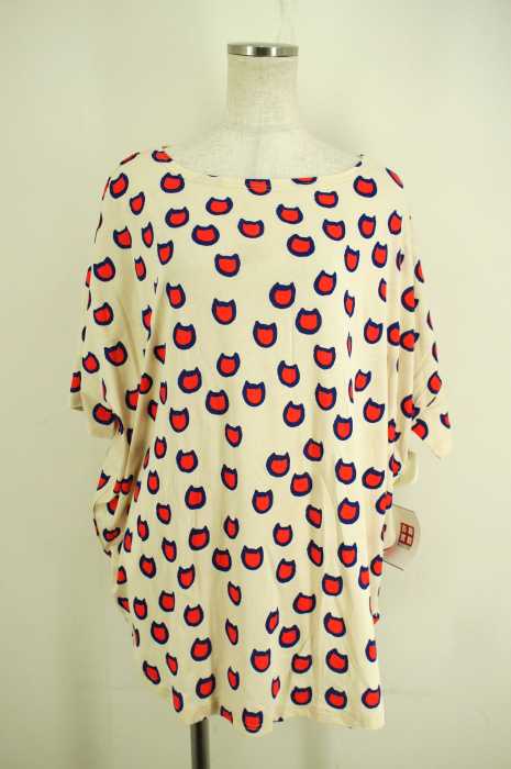 TSUMORI CHISATO （ツモリチサト） 総柄ドルマンTシャツ レディース トップス