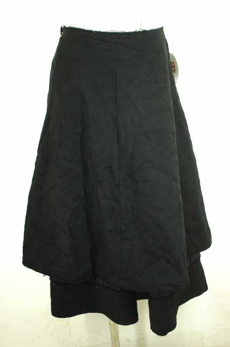 COMME des GARCONS COMME des GARCONS （コムデギャルソンコムデギャルソン） Aライン レイヤードスカート ポリエステル縮絨　 レディース スカート