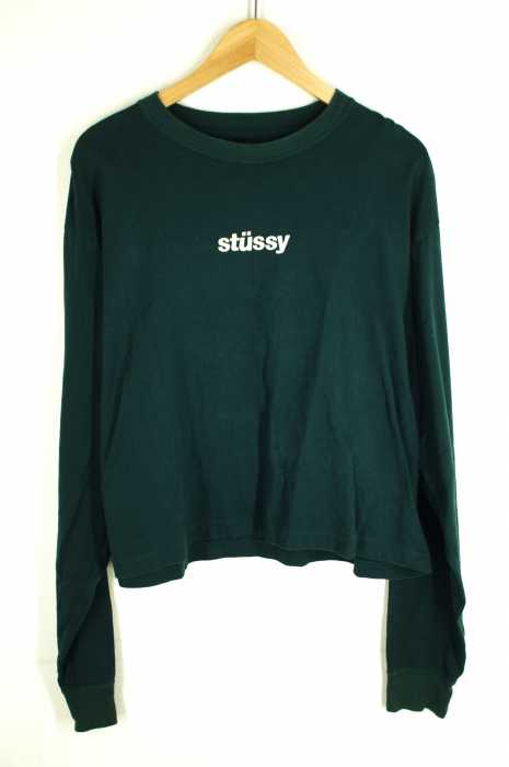STUSSY (ステューシー) ロゴ刺繍 L/S Tシャツ レディース トップス