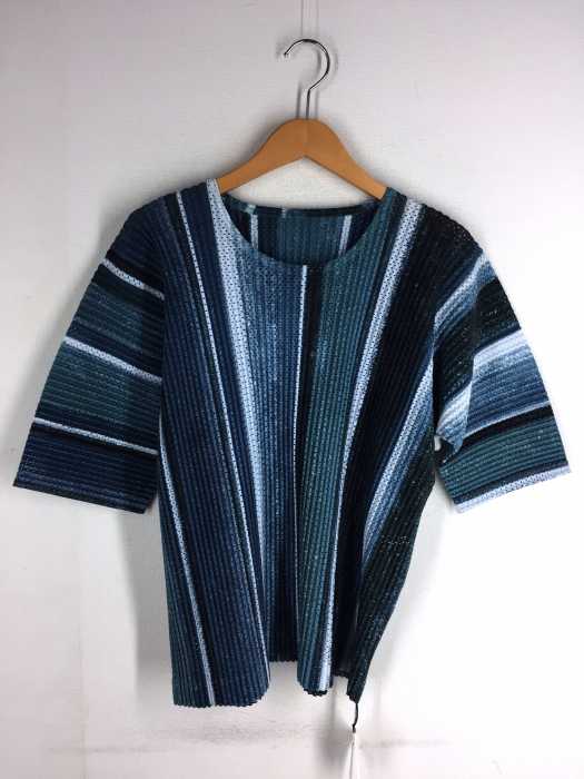 HOMME PLISSÉ ISSEY MIYAKE （オムプリッセ イッセイミヤケ） 19SS 総柄プリント プリーツカットソー メンズ トップス