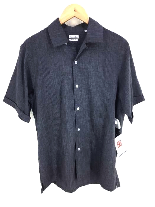 Steven Alan（スティーブンアラン） BOLD FIT リネン混半袖シャツ メンズ トップス