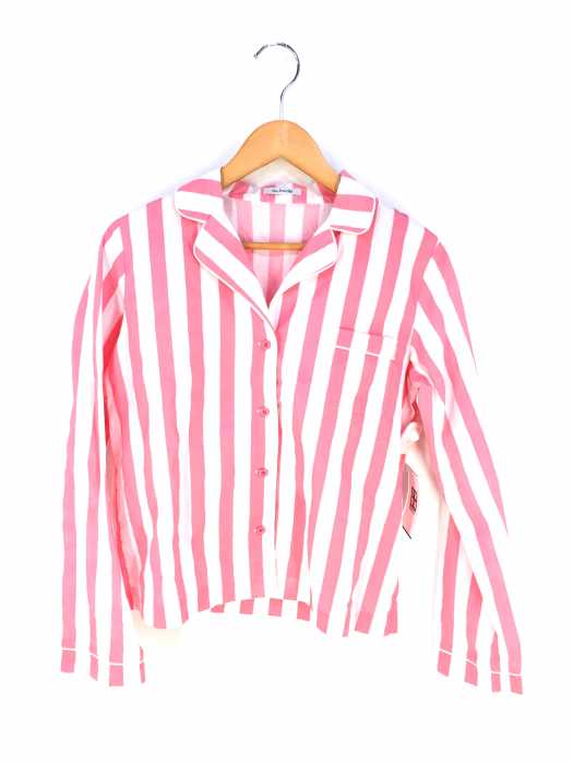 Priv. Spoons Club （プライベートスプーンズクラブ） ルームウェア ストライプ柄シャツ レディース トップス