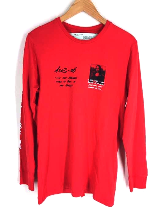 OFF-WHITE（オフホワイト） 19SS MONNALISA L/S TEE プリント クルーネックカットソー メンズ トップス
