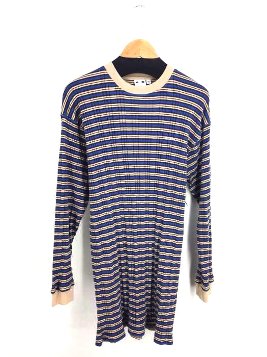 X-girl（エックスガール） STRIPED L/S TEE DRESS レディース ワンピース