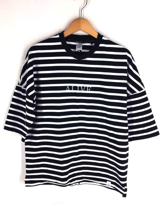 MAGIC STICK(マジックスティック) ALIVE ボーダーTシャツ メンズ トップス