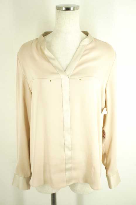 Loungedress （ラウンジドレス） ノーカラー　シフォン　スキッパー レディース トップス