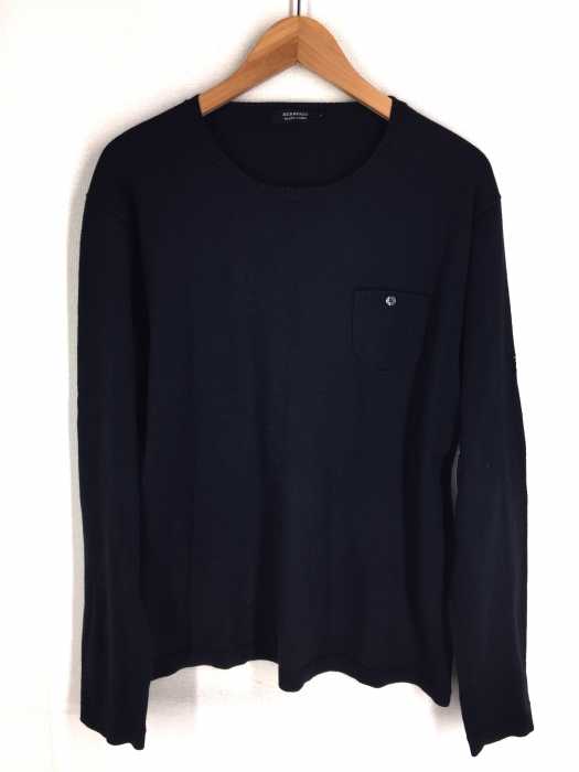 BURBERRY BLACK LABEL （バーバリーブラックレーベル） ポケット付きコットンニット メンズ トップス