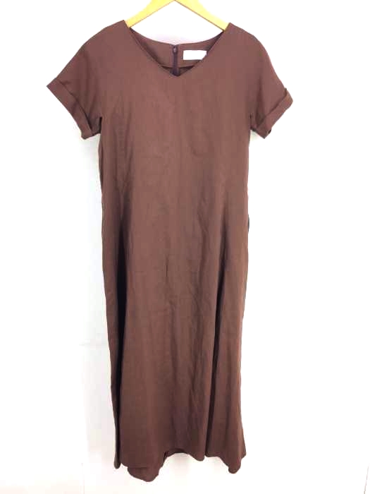 SLOBE IENA（スローブイエナ） 20SS リネン混Vネックロングワンピース レディース ワンピース