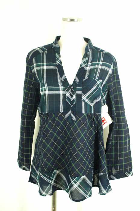 ZARA WOMAN (ザラ ウーマン) バンドカラー スキッパー レディース トップス
