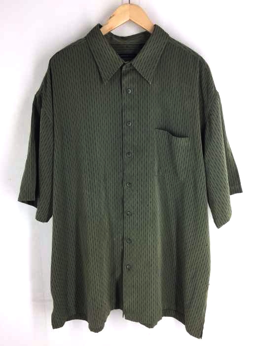 VANHEUSEN（ヴァンヒューゼン） ストライプ半袖シャツ メンズ トップス