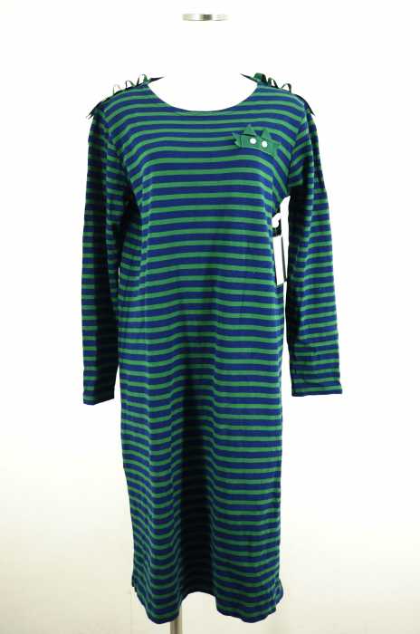 Ne-net (ネネット) 16SS ねこリボンボーダーワンピース レディース ワンピース