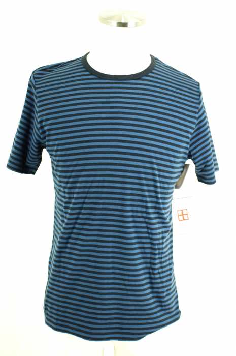 MUJI (無印良品) ボーダー柄Tシャツ メンズ トップス