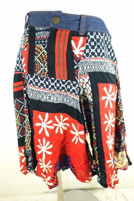 Desigual (デシグアル) Mel Borgona パッチワーク レディース スカート