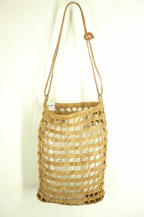 BLACK by moussy（ブラックバイマウジー） raffia shoulder bag レディース バッグ