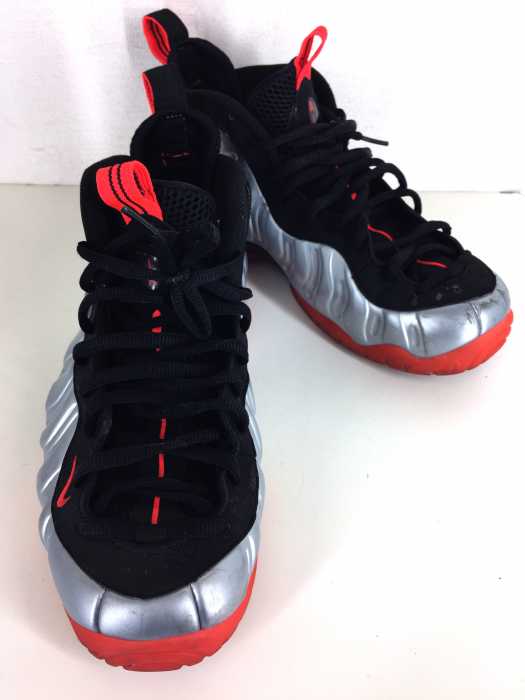NIKE （ナイキ） AIR FOAMPOSITE PRO フォームポジット プロ メタリック プラチナ ブラック-ブライト クリムゾン メンズ シューズ