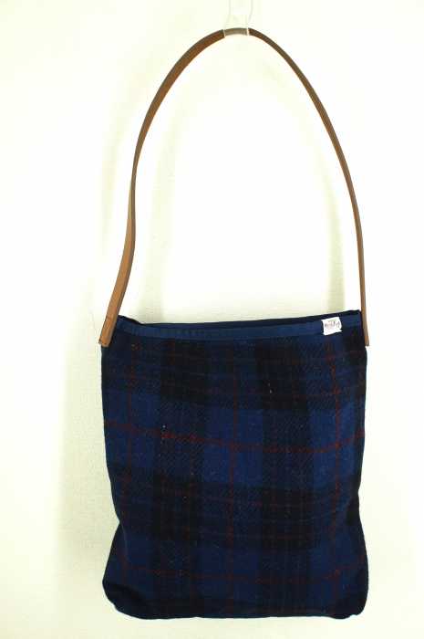 Harris Tweed (ハリスツイード) チェックハンドバッグ ショルダーバッグ メンズ バッグ