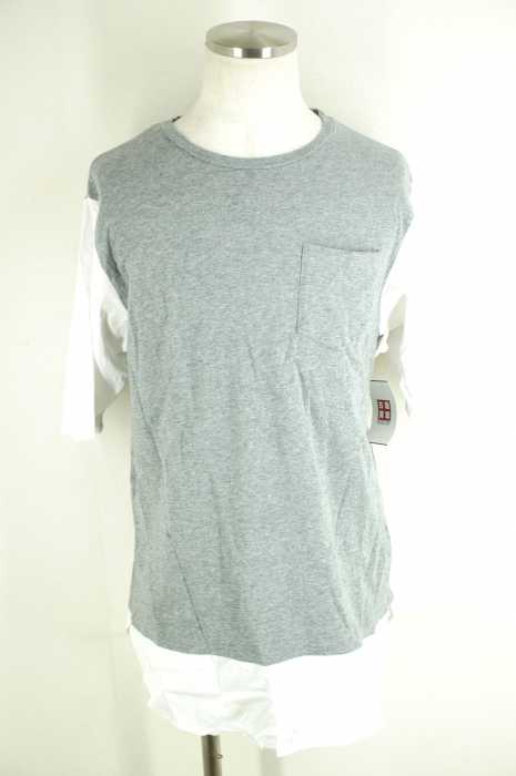 URBAN RESEARCH ITEMS (アーバンリサーチ) 布帛レイヤードTEE メンズ トップス