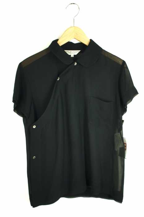 robe de chambre COMME des GARCONS（ローブドシャンブルコムデギャルソン） シースルー チャイナシャツ AD2001 レディース トップス