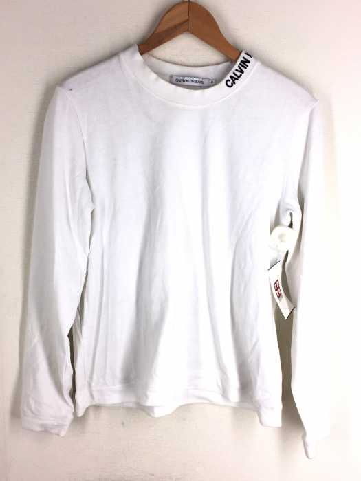 Calvin Klein Jeans（カルバンクラインジーンズ） ロゴ刺繍ロングTシャツ レディース トップス