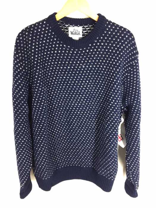 WOOLRICH（ウールリッチ） USA製 クルーネック総柄ニット メンズ トップス