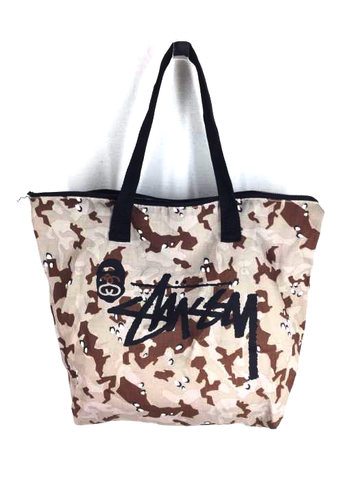 Stussy（ステューシー） A BATHING APE × STUSSYトートバッグ メンズ バッグ