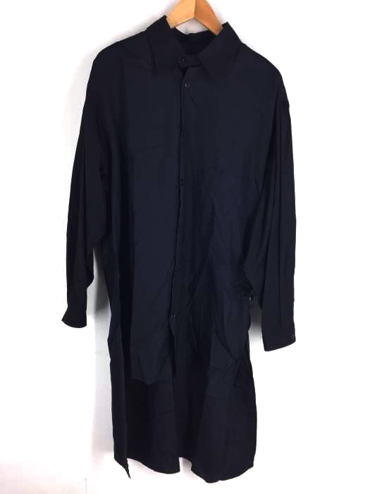 Yohji Yamamoto POUR HOMME(ヨウジヤマモトプールオム) Cupro Staff Shirt スタッフシャツコート メンズ アウター