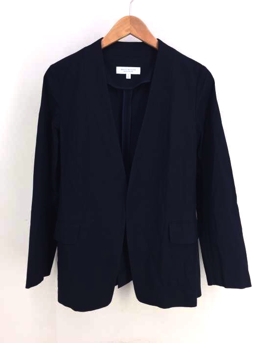 BEAUTY&YOUTH UNITED ARROWS（ビューティーアンドユースユナイテッドアローズ） レーヨンナイロンカラーレスジャケット レディース アウター