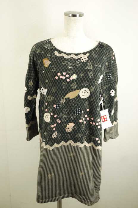 franche lippee （フランシュリッペ） 総柄スウェットワンピース レディース ワンピース